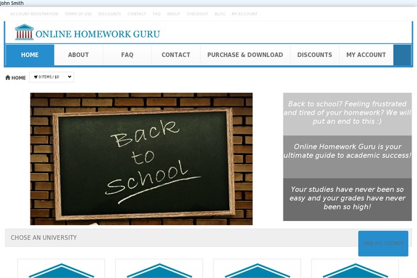 WordPress website example screenshot