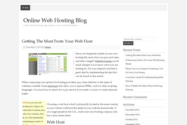 Prose theme site design template sample