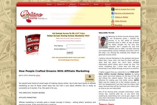 onlineincomeways.com site used Spencer