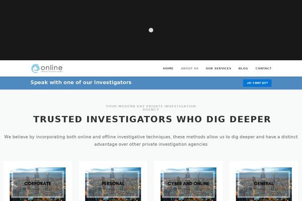 OnePress theme site design template sample