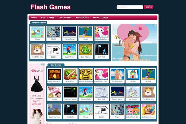 Wtb Game theme site design template sample