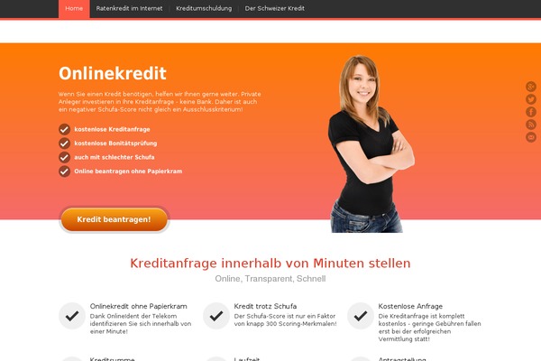 JustLanded theme site design template sample