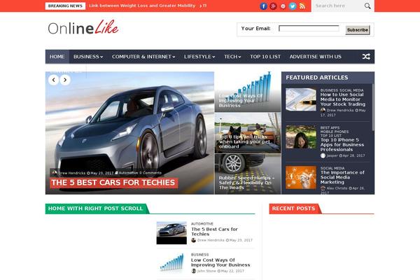 NanoMag theme site design template sample