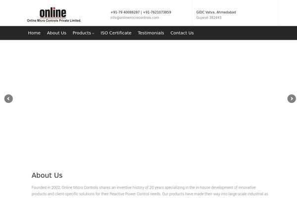 Industry theme site design template sample