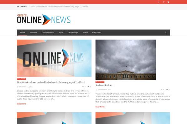 NEUE theme site design template sample