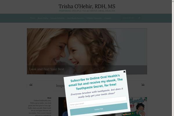 Evolution theme site design template sample