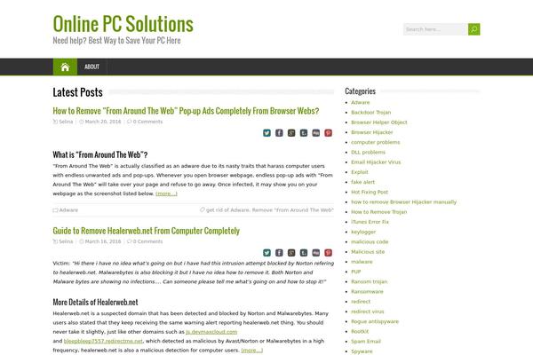HappenStance theme site design template sample