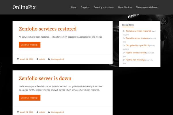 zeePersonal theme site design template sample
