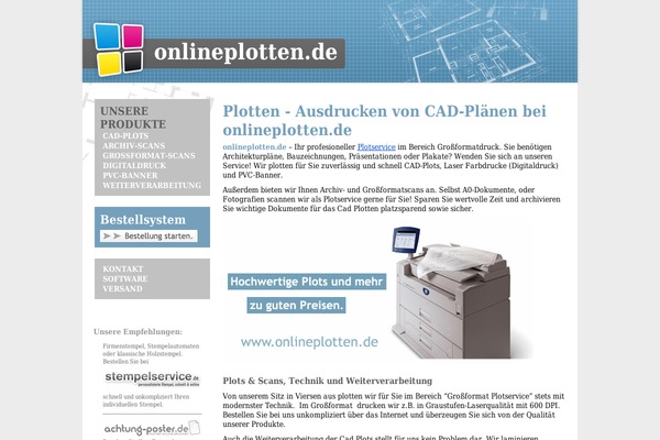 onlineplotten.de site used Onlineplotten