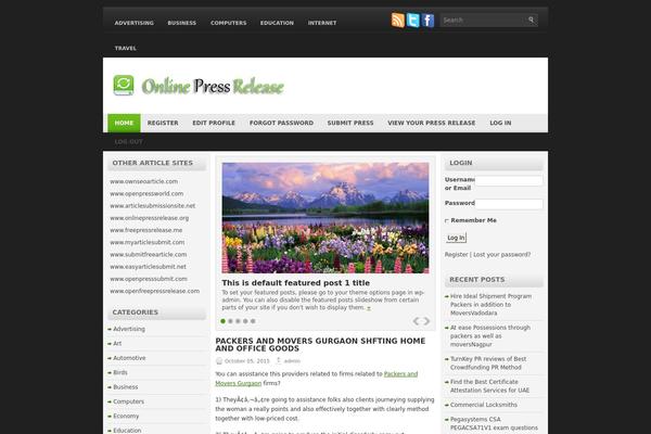 Arowa theme websites examples