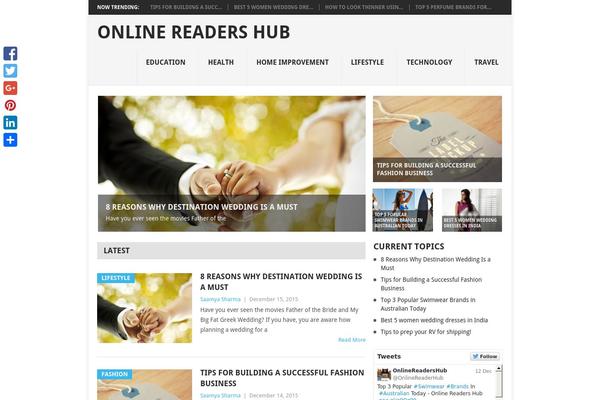 Silver Mag Lite theme site design template sample