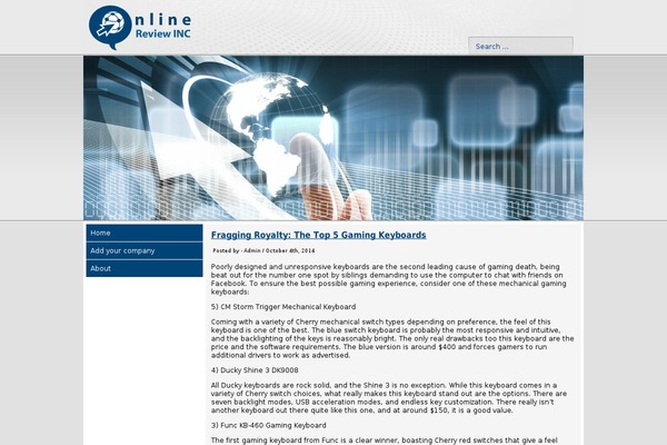 Default theme site design template sample