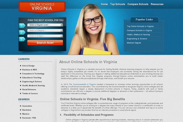 online-schools theme websites examples