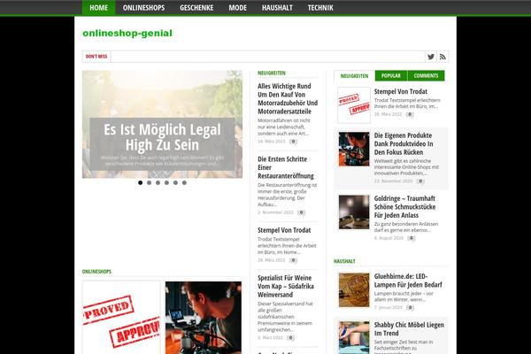 Max Mag theme site design template sample