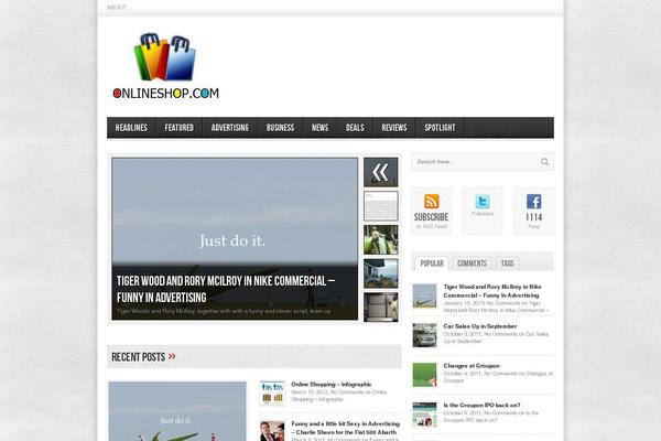 avenue theme site design template sample