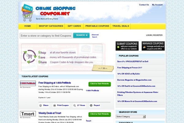 Couponpress theme site design template sample