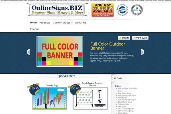 Boutique theme site design template sample