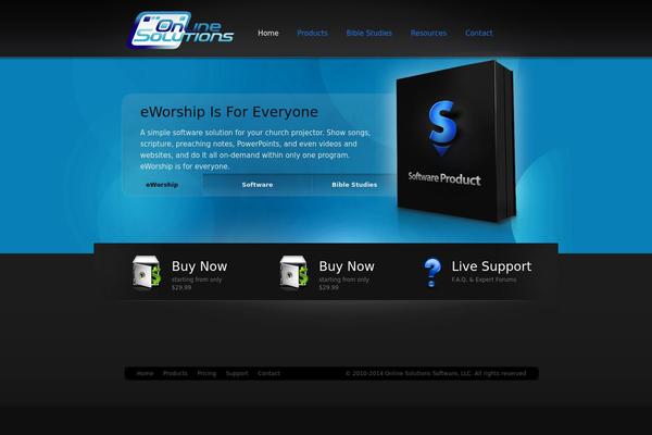 onlinesolutions.com site used Radiant-business