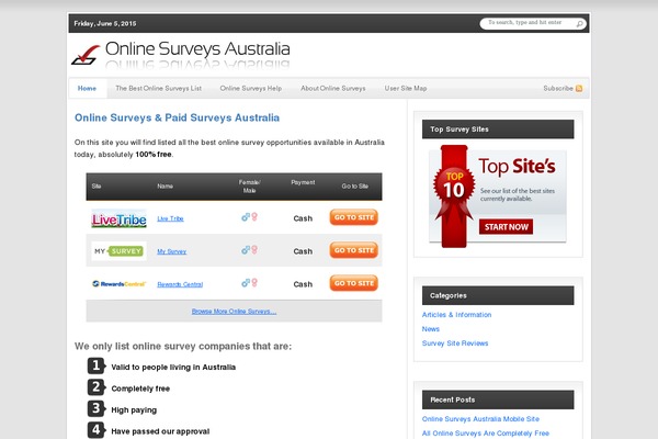 Thesis 1.8 theme site design template sample