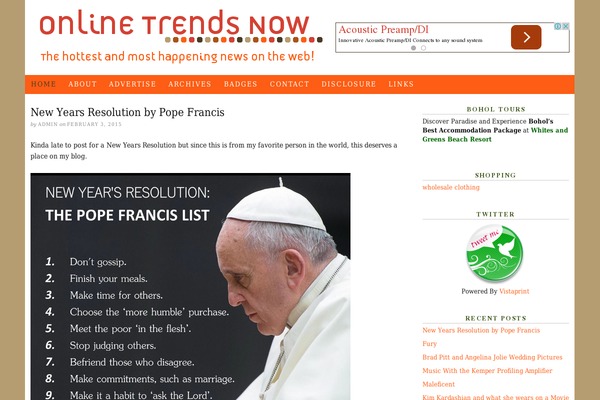 Thesis 1.8.5 theme site design template sample