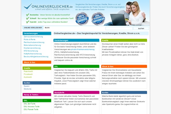 onlinevergleicher.de site used Onlinevergleicher