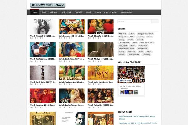 DooPlay theme site design template sample