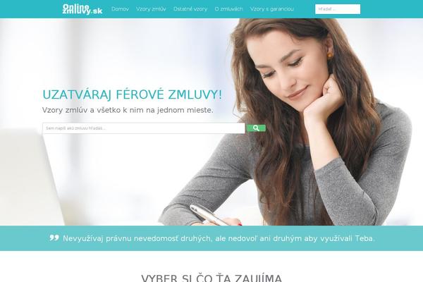 Tesseract theme site design template sample