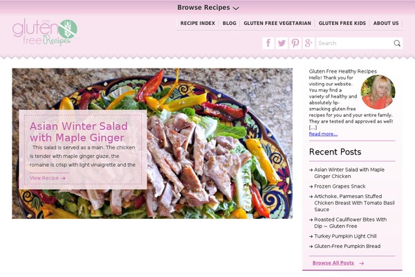 Food & Cook theme site design template sample