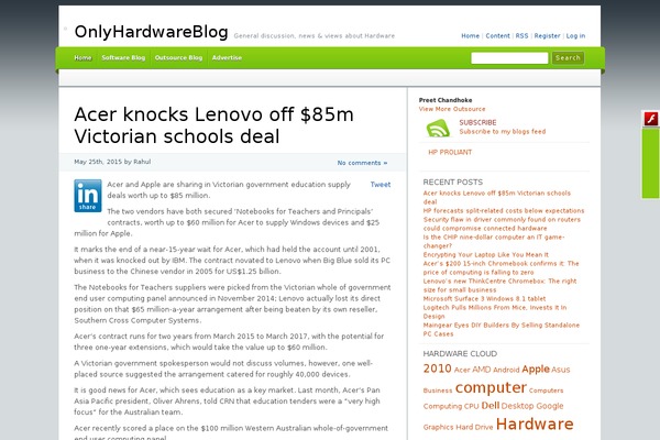 Cordobo theme site design template sample