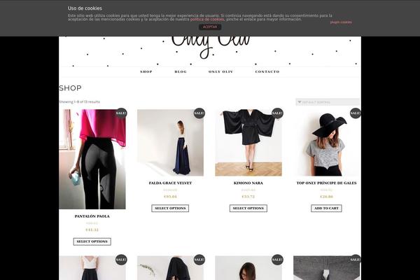 Caffeine theme site design template sample
