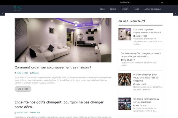 onoz.fr site used Blog Lite
