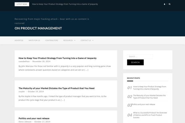 onproductmanagement.org site used Greatmag-pro