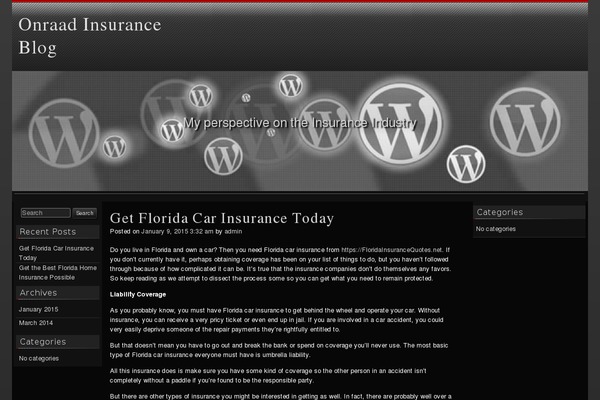 raindrops theme site design template sample