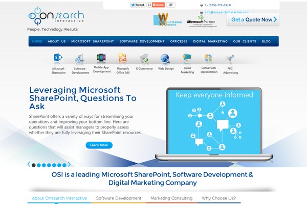 onsearchinteractive.com site used Onsearch