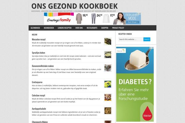 Foodie Pro theme site design template sample