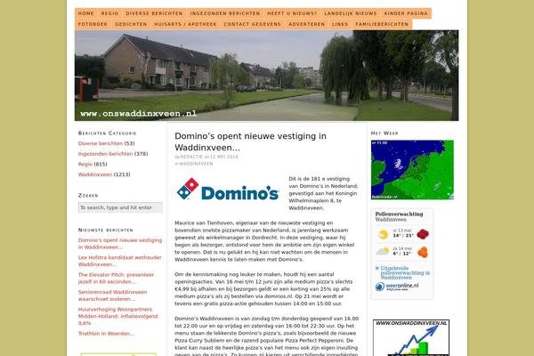 Thesis 1.8 theme site design template sample