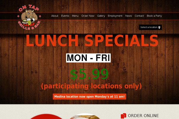 ontapgrille.com site used Ontap