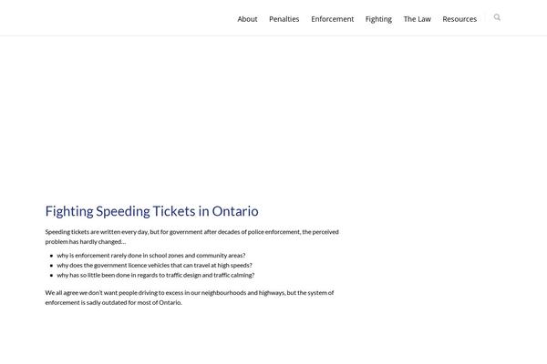 Site using WPFront Scroll Top plugin