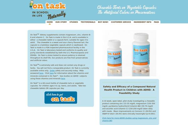 ontasknaturally.com site used On_task