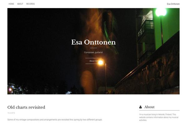 Elliot theme site design template sample