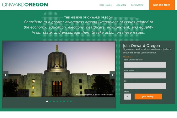 Site using SalsaPress plugin