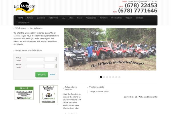 onwheelsrental.com site used Car-hire
