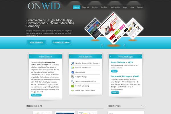 Ultrawebstudio theme site design template sample