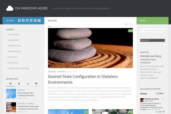 Hueman theme site design template sample