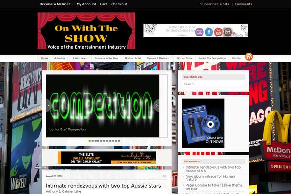 Fresh News theme site design template sample