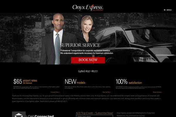 Onyx theme site design template sample