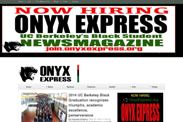 onyxexpress.org site used Calpress-master