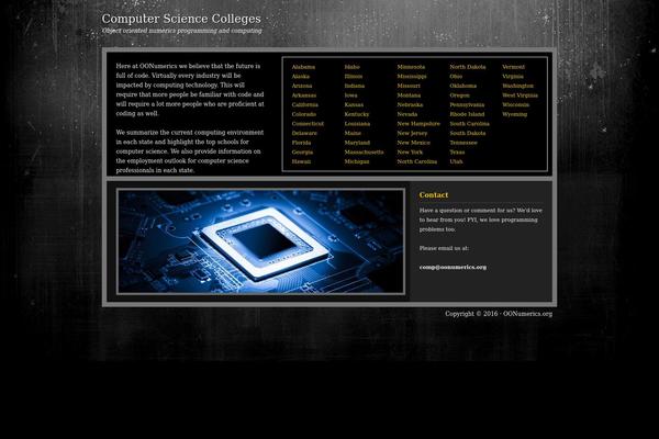 oonumerics.org site used Amped Child