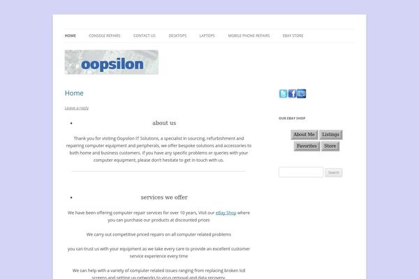 Twenty Twelve theme site design template sample