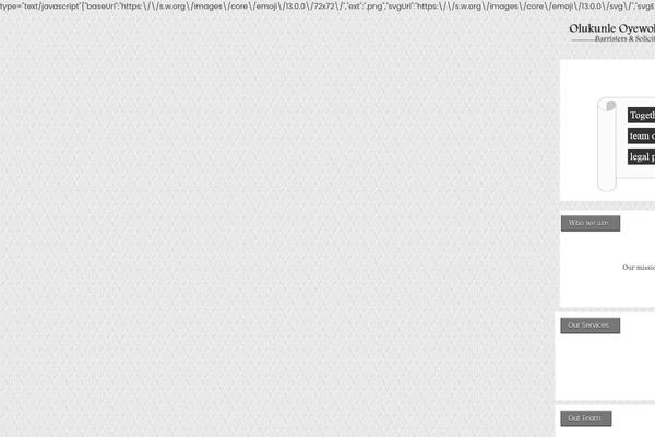 Ocius theme site design template sample